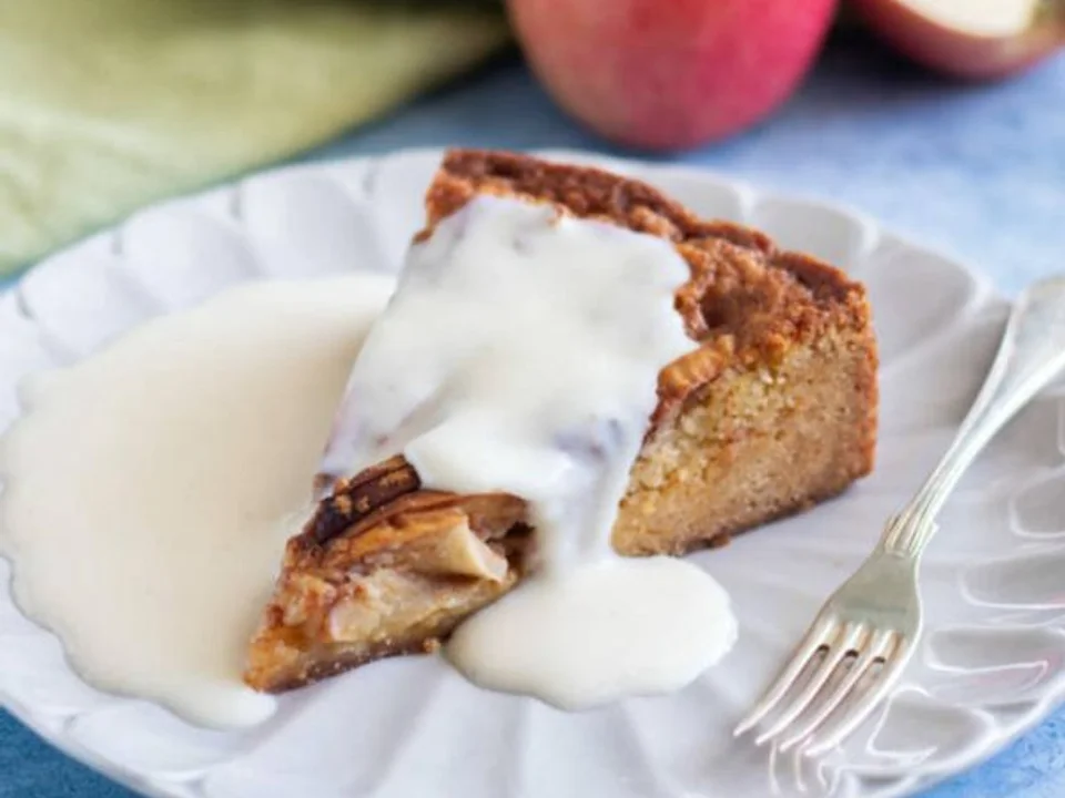 Mammas äppelkaka med vaniljsås
