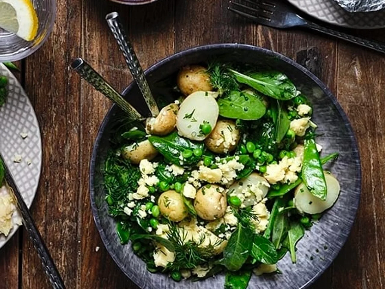 Potatis- och ärtsallad